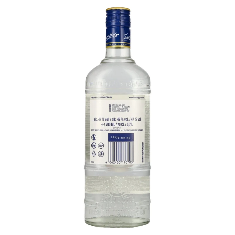 Finsbury 47 London Dry Gin Platinum Edition 47% Vol. 0,7l