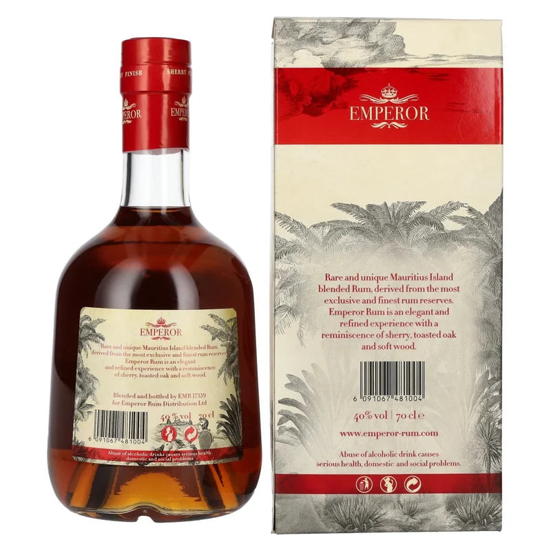 Emperor Mauritian Rum Aged Blend Sherry Finish 40% Vol. 0,7l in Geschenkbox