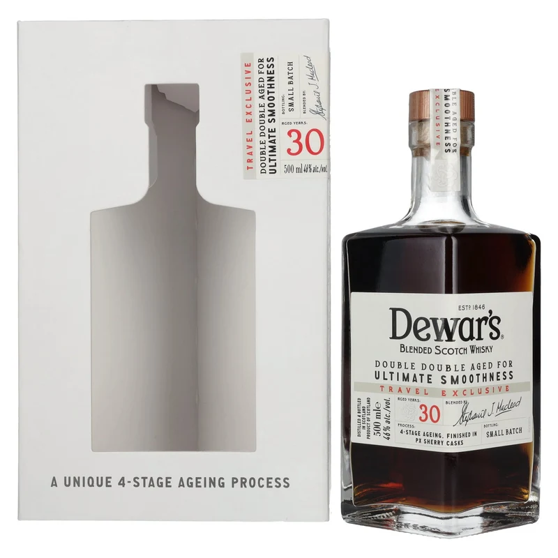 Dewar's 30 Years Old Double Double Aged Blended Scotch Whisky 46% Vol. 0,5l in Geschenkbox