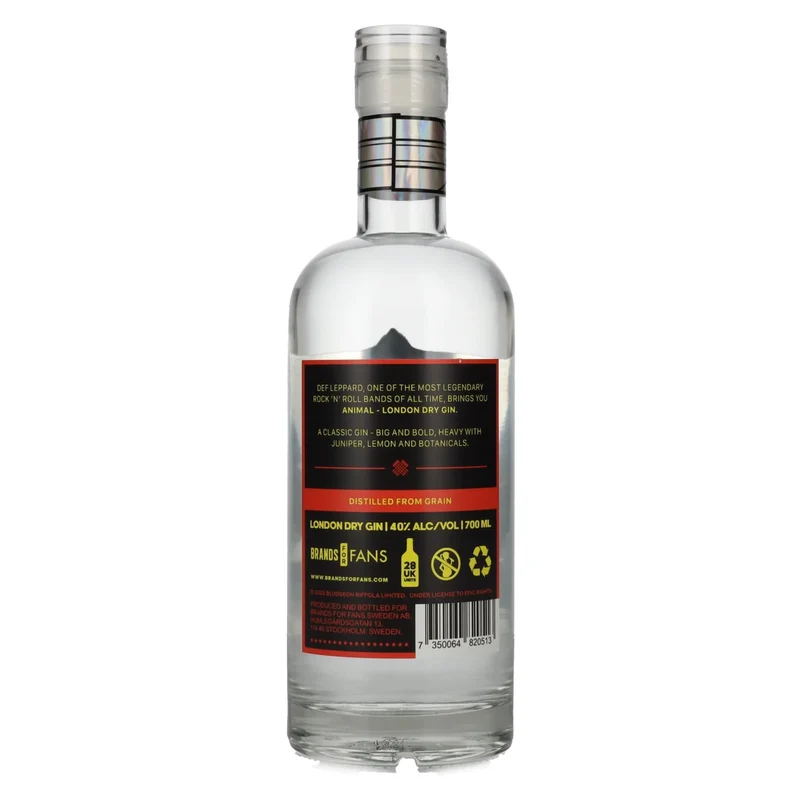 Def Leppard ANIMAL London Dry Gin 40% Vol. 0,7l