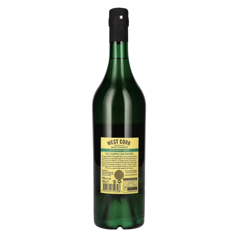 West Cork Glengarriff Series PEAT CHARRED CASK Single Malt Irish Whiskey 43% Vol. 0,7l