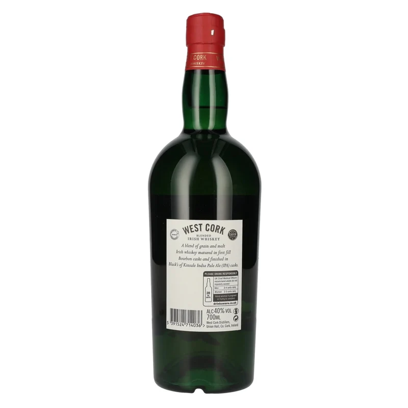 West Cork Irish Whiskey 5 Years Old IPA CASK FINISH 40% Vol. 0,7l