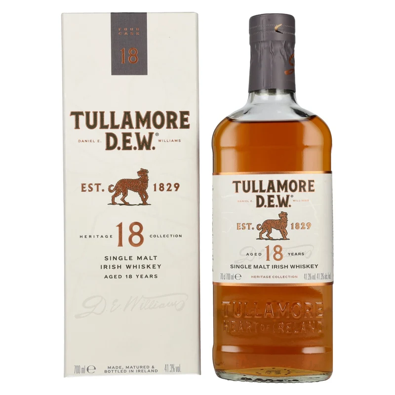 Tullamore D.E.W. 18 Years Old Single Malt Irish Whiskey 41,3% Vol. 0,7l in Geschenkbox