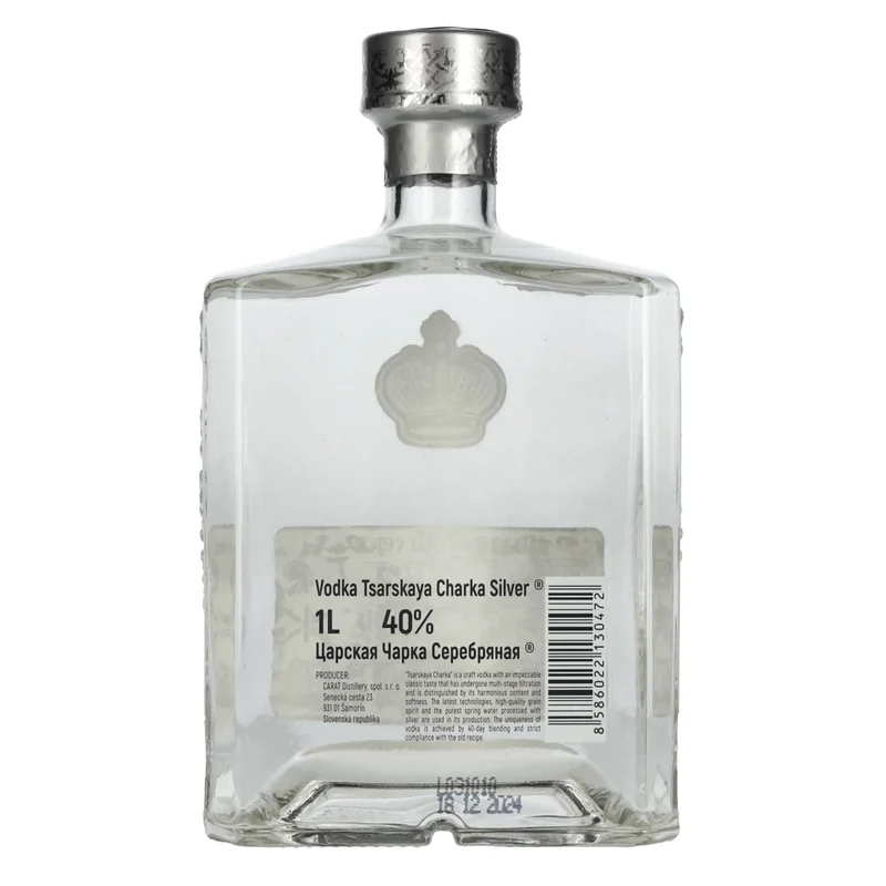 Tsarskaya Charka SILVER Vodka 40% Vol. 1l