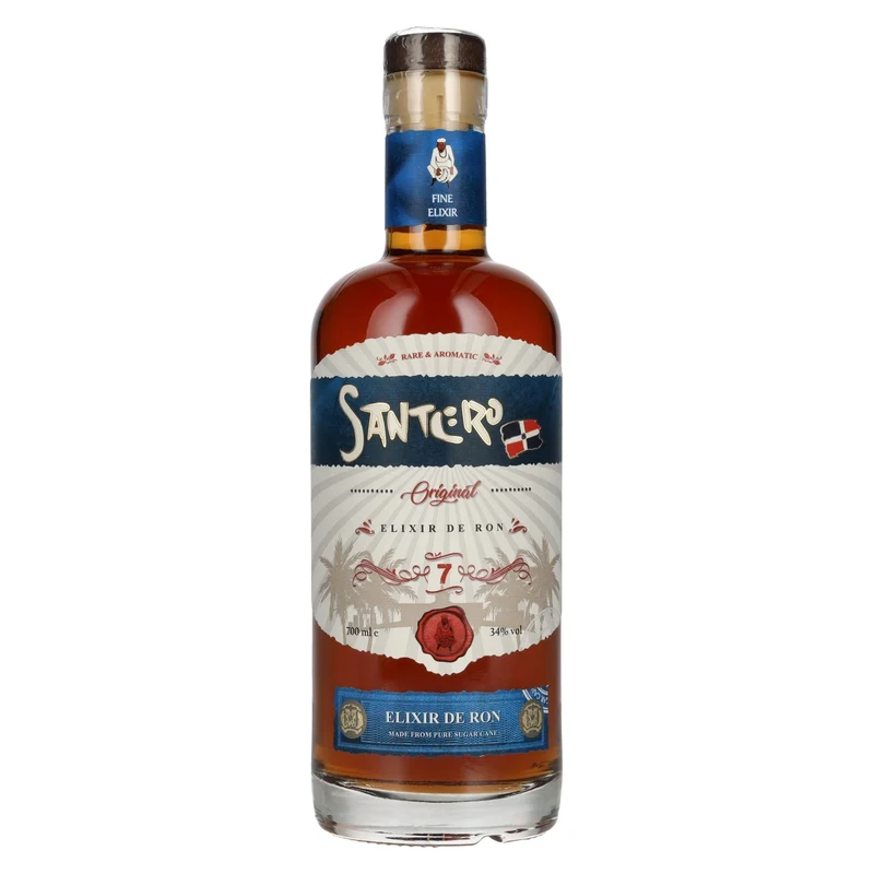 SANTERO 7 Years Old Elixir De Ron Spirit Drink 34% Vol. 0,7l
