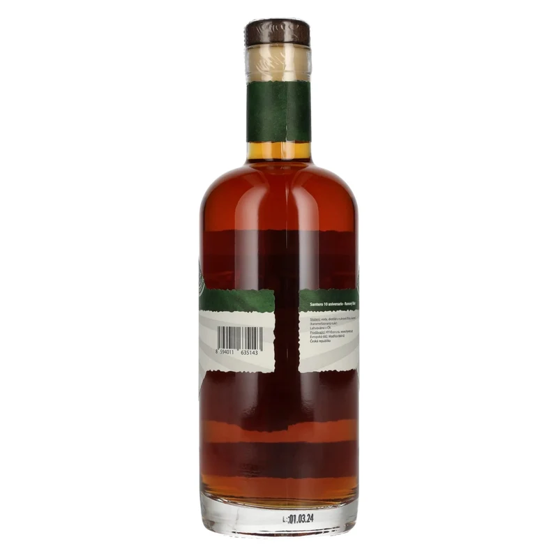 SANTERO 10 Years Old Anniversario Rum 37,5% Vol. 0,7l