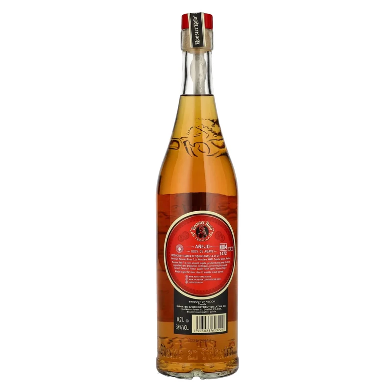 Rooster Rojo AÑEJO Tequila 100% de Agave 38% Vol. 0,7l