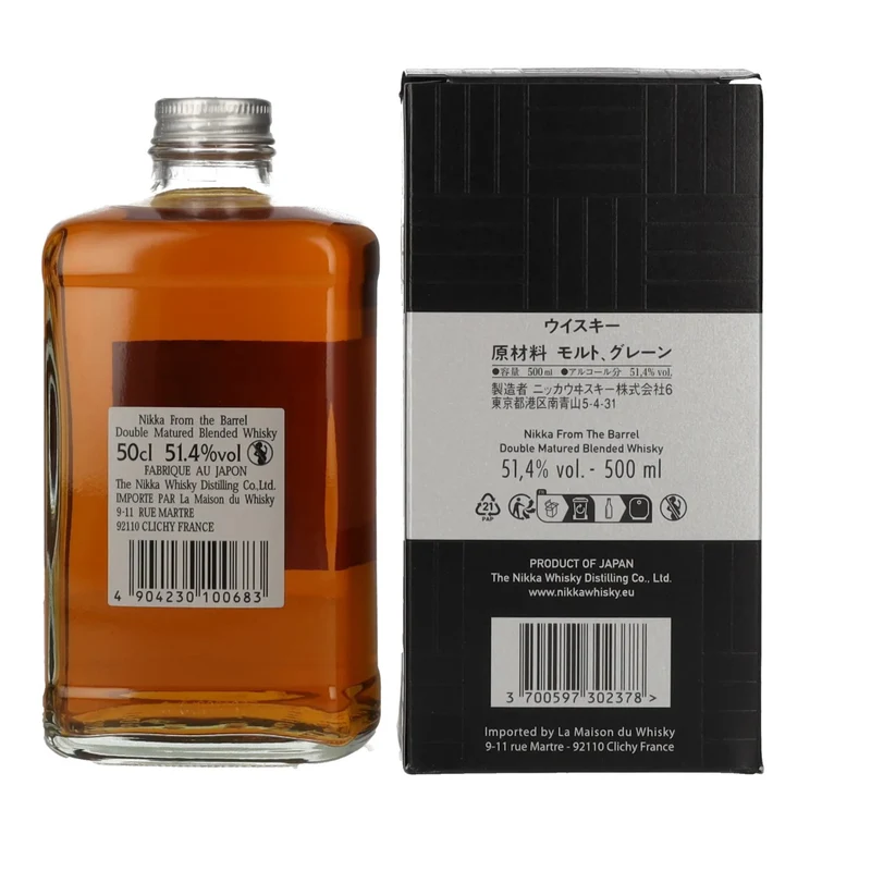 Nikka From the Barrel Double Matured Blended Whisky 51,4% Vol. 0,5l in Geschenkbox Black Box