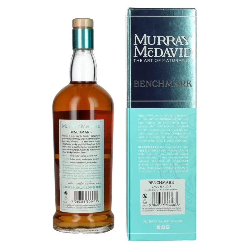 Murray McDavid BENCHMARK 10 Years Old CAOL ILA PX Sherry & Amarone Cask Finish 2014 53,1% Vol. 0,7l in Geschenkbox