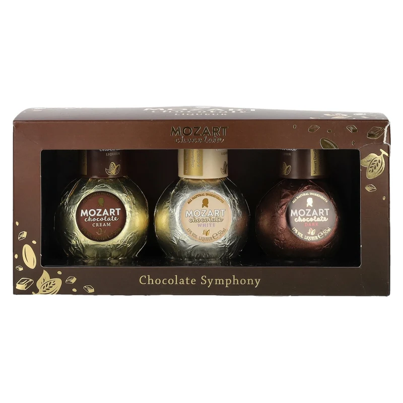 Mozart Chocolate Symphony Sahnelikör Trio Set 16,3% Vol. 3x0,05l