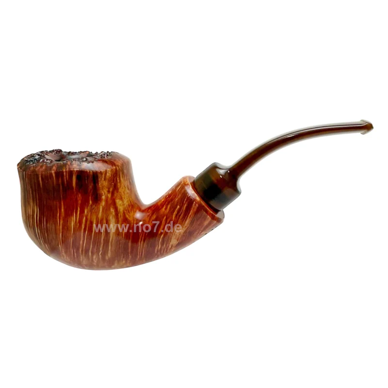 Pfeife Crown 200 glatt mit Borke 80