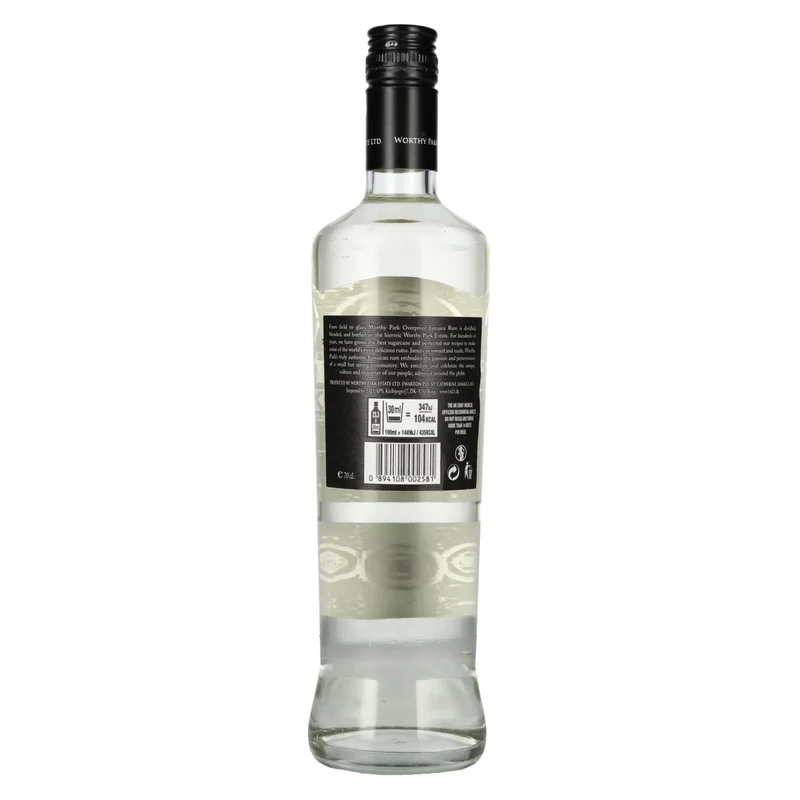 Rum-Bar Worthy Park Estate Premium White Overproof Rum 63% Vol. 0,7l