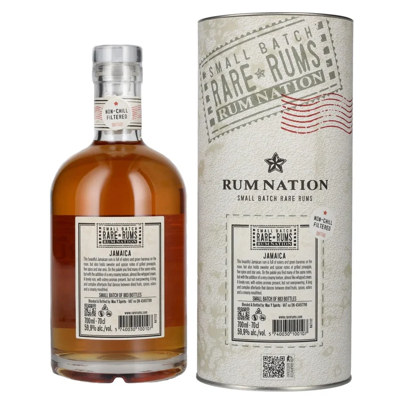 Rum Nation Rare Rum JAMAICA 2013/2024 59,9% Vol. 0,7l in Geschenkbox