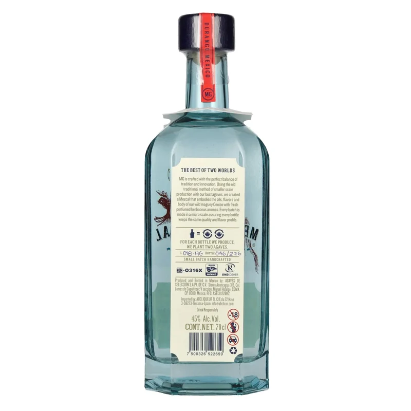 Mezcal MG Mezcal Artesanal 100% Agave Durangensis DOP 45% Vol. 0,7l