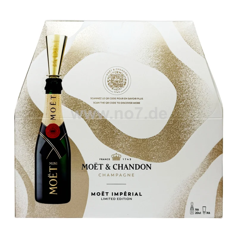 Moet Brut Imperial Piccolo mit Trinkaufsatz - Moet & Chandon 1,2l
