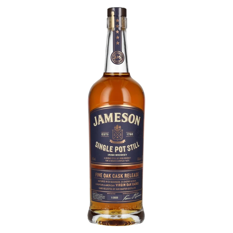 Jameson Single Pot Still Irish Whiskey Five Oak Cask Release 46% Vol. 0,7l