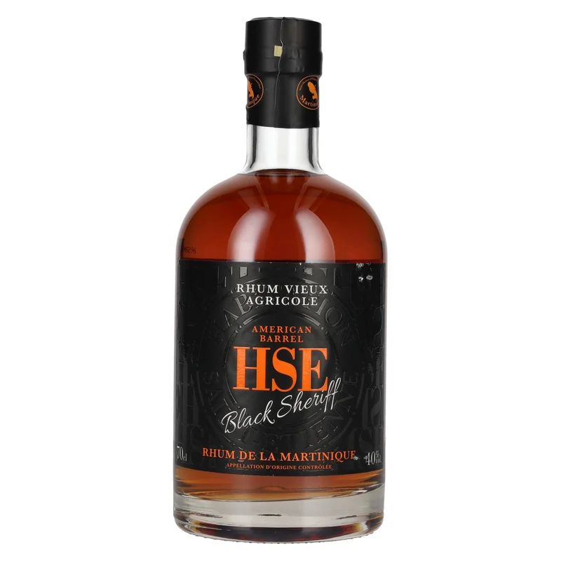 HSE Rhum Vieux Agricole BLACK SHERIFF American Barrel 40% Vol. 0,7l