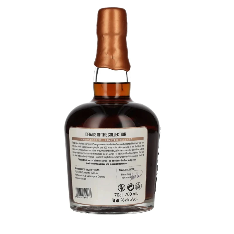 Dictador BEST OF 1987 EXTREMO Rum 30YO/050317/EX-SH298 40% Vol. 0,7l
