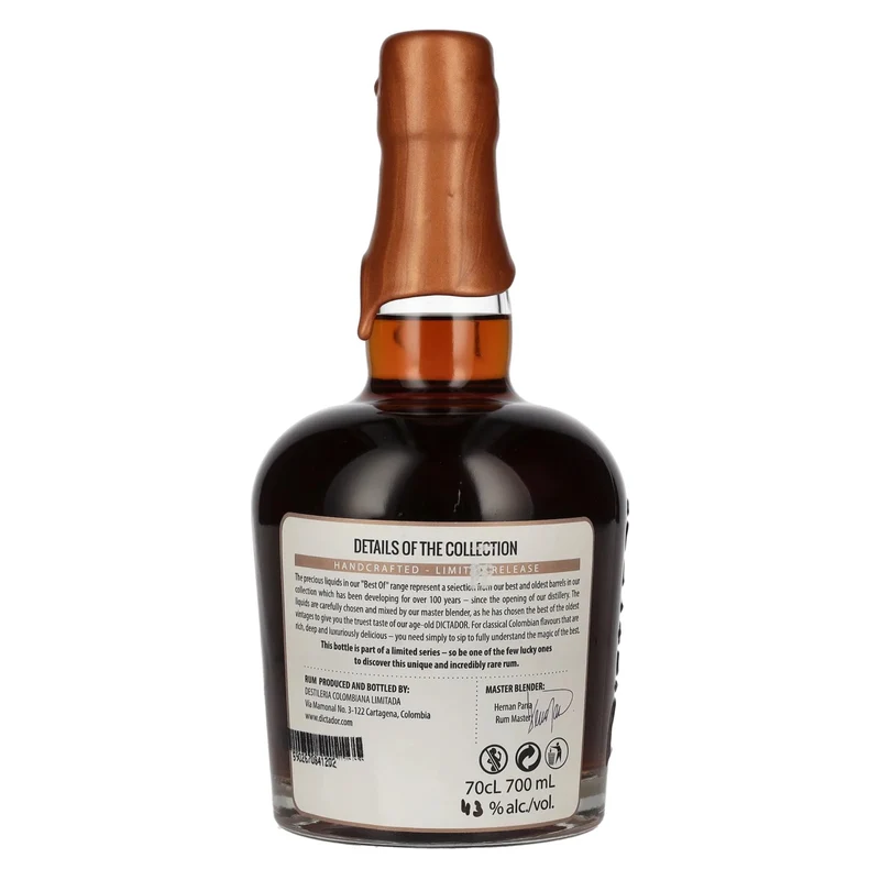 Dictador BEST OF 1987 APASIONADO Colombian Rum 30YO/020317/EX-P329 43% Vol. 0,7l