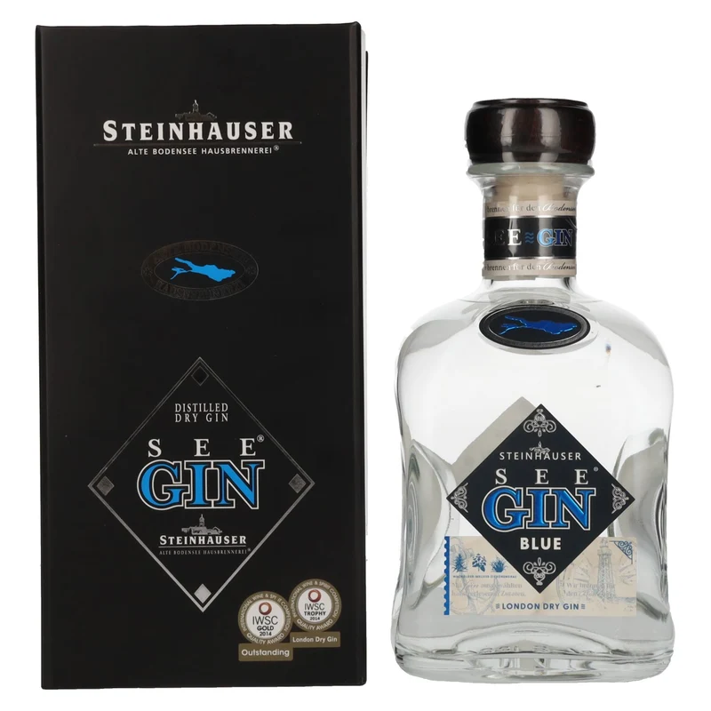 Steinhauser SeeGin BLUE London Dry Gin 48% Vol. 0,7l in Geschenkbox