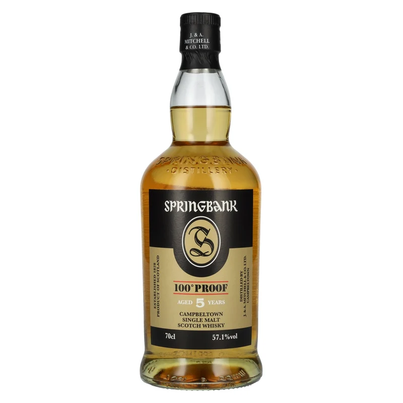 Springbank 100° Proof 5 Years Old Campbeltown Single Malt Scotch Whisky 57,1% Vol. 0,7l