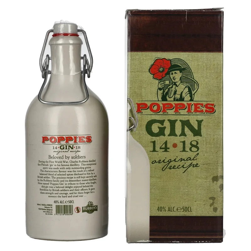 Poppies Gin 40% Vol. 0,5l in Geschenkbox