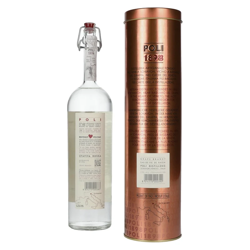 Poli UVAVIVA Rossa 40% Vol. 0,7l in Tinbox