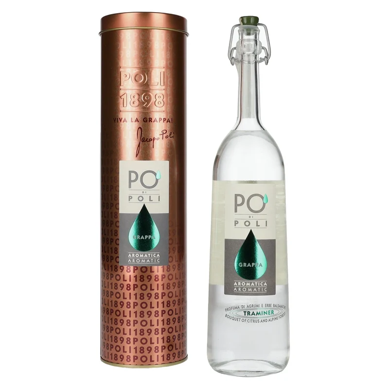 Poli Po' Di Poli Grappa Aromatica 40% Vol. 0,7l in Tinbox
