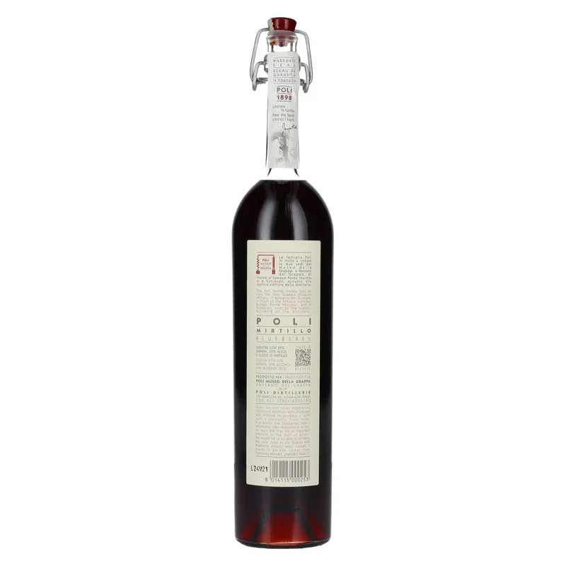 Poli Mirtillo Liquore con Grappa 28% Vol. 0,5l