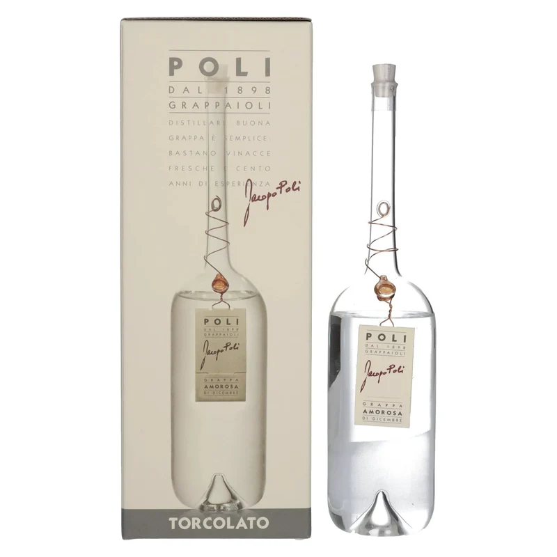 Poli Grappa Amorosa di Dicembre Torcolato 40% Vol. 0,5l in Geschenkbox
