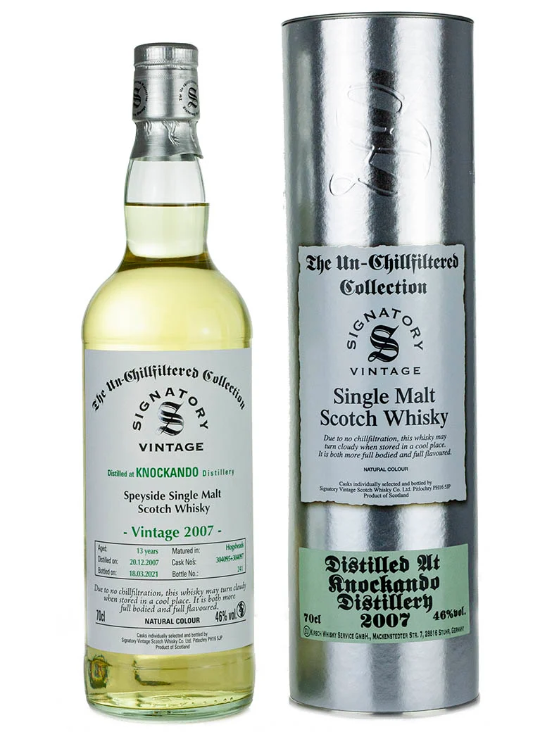 Knockando 13 Year Old 2007 Signatory Un-Chillfiltered