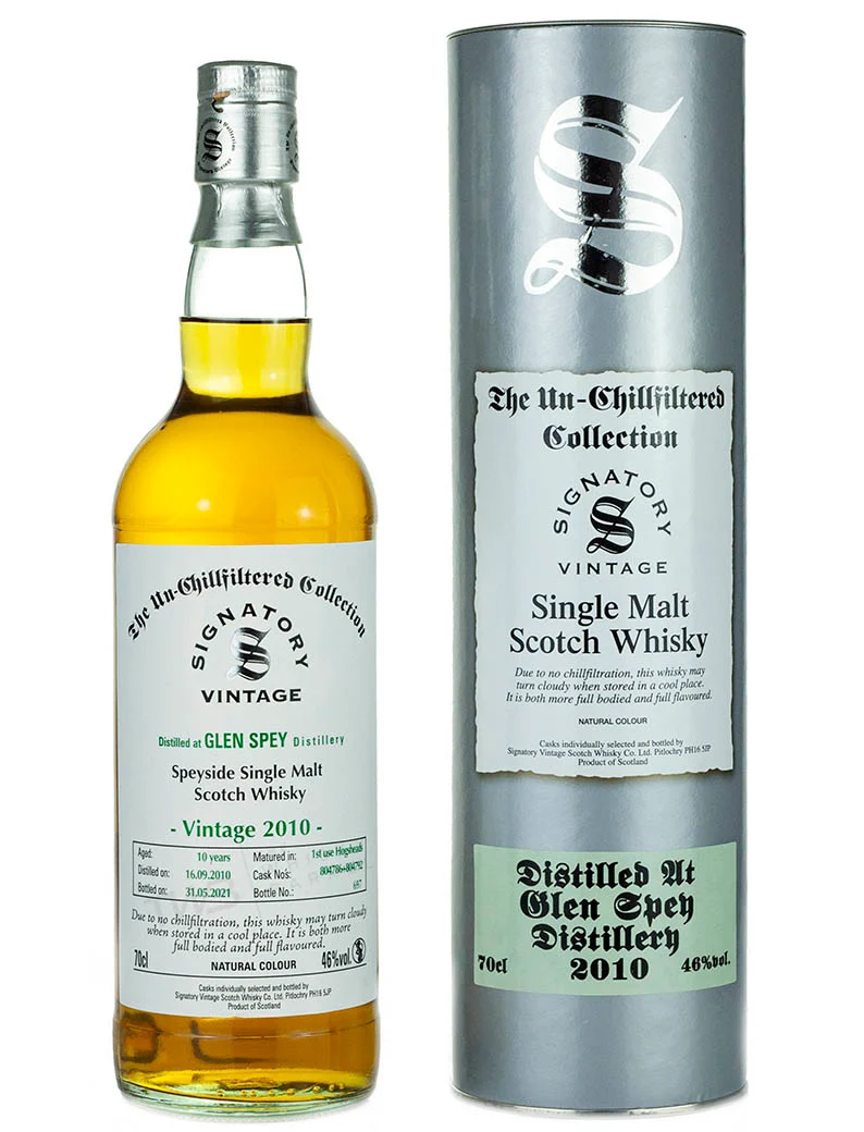 Glen Spey 10 Year Old 2010 Signatory Un-Chillfiltered