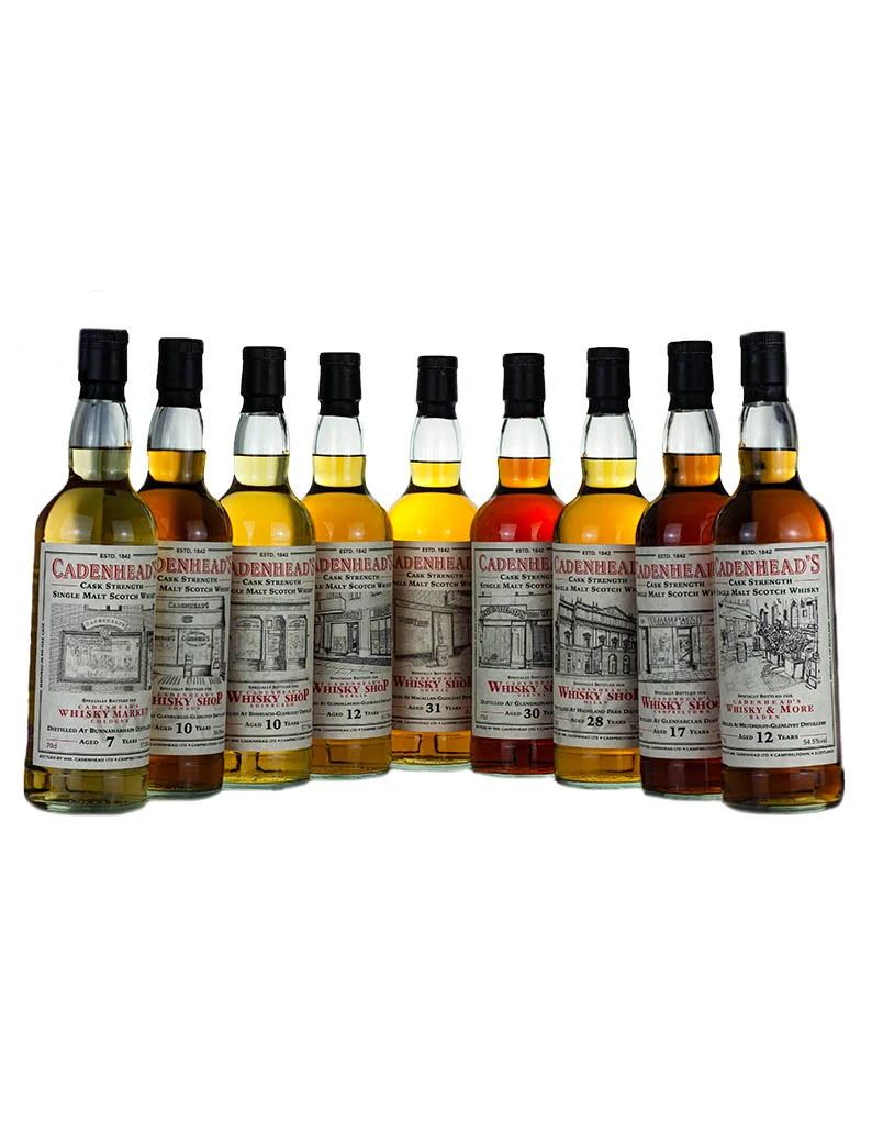 Mystery Malt Cadenhead's Shop Collection 2020 Macallan, Glendronach, Highland Park...
