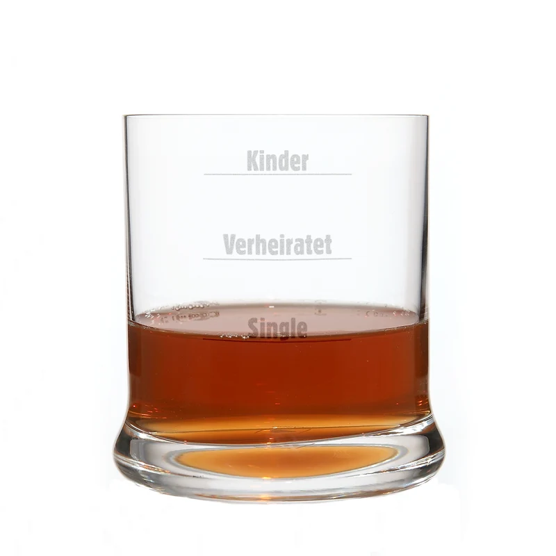 Whiskyglas Kinder, Verheiratet, Single
