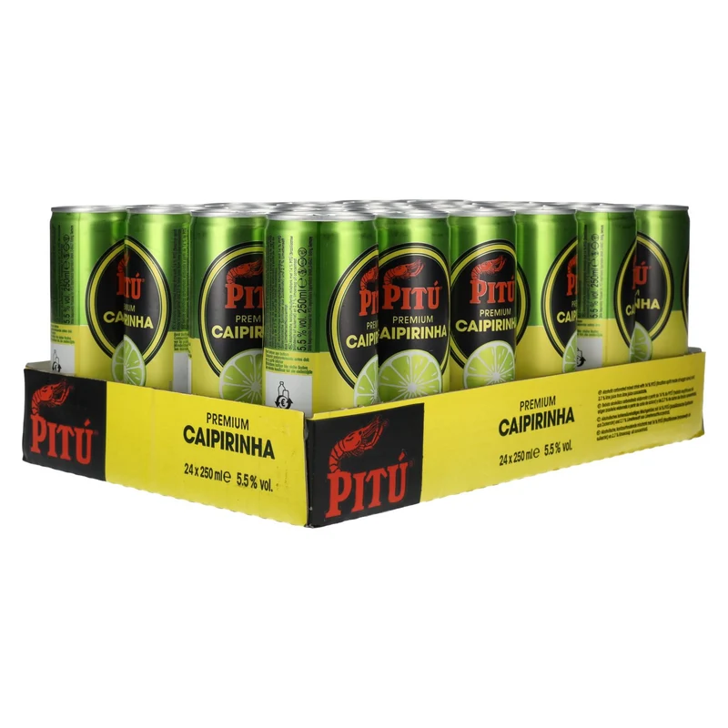 Pitú Premium Caipirinha 5,5% Vol. 24x0,25l Dosen Pfand