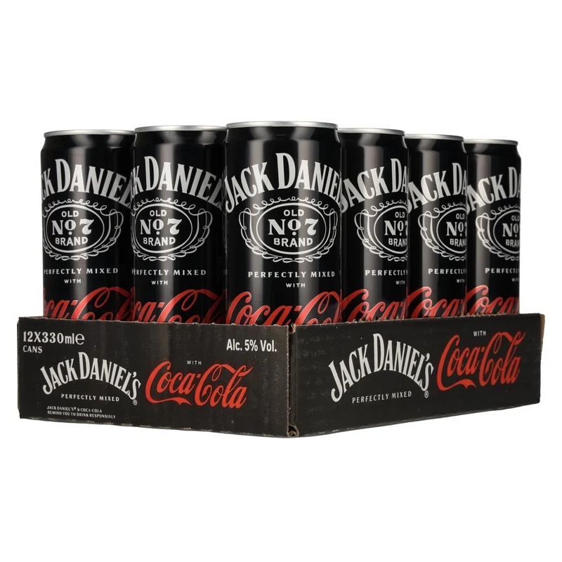 Jack Daniel's No. 7 Whiskey & Coca Cola 5% Vol. 12x0,33l Dosen Pfand