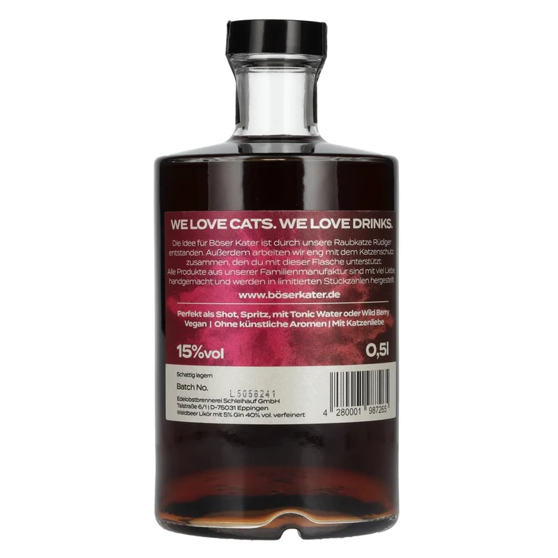 BÖSER KATER Aperitivo Wildberry Eistee 15% Vol. 0,5l