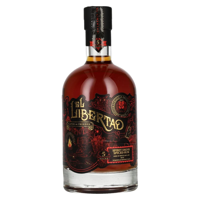 El Libertad 5 Years Old Flavor of FREEDOM Spiced Rum 41% Vol. 0,7l