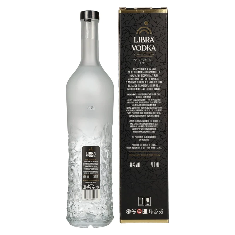 Libra Vodka Limited Edition 40% Vol. 0,7l in Geschenkbox