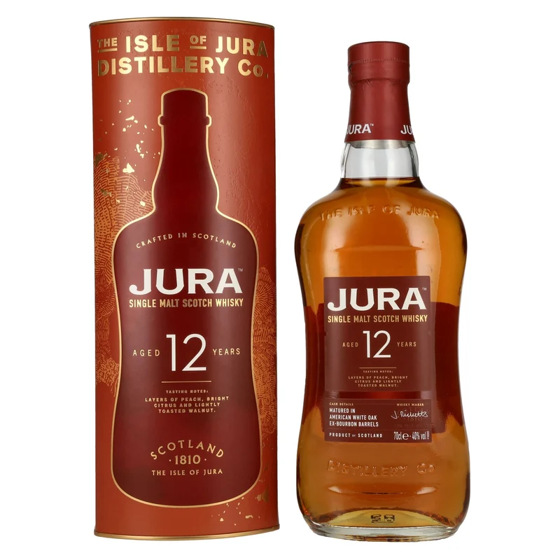 Jura 12 Years Old Single Malt Scotch Whisky 40% Vol. 0,7l in Geschenkbox