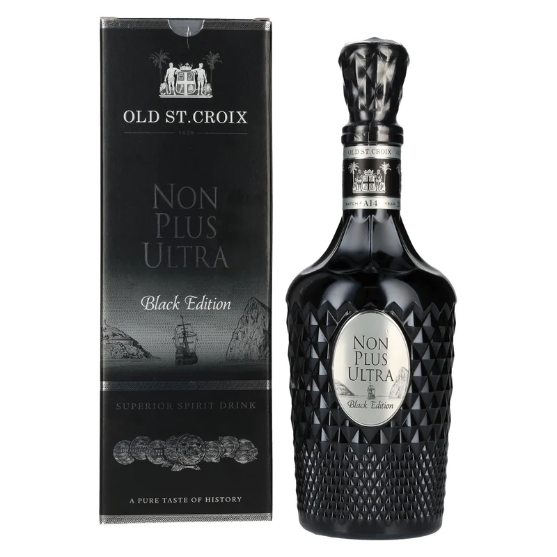 Old St. Croix A.H. Riise NON PLUS ULTRA Black Edition Superior Spirit Drink 42% Vol. 0,7l in Geschenkbox