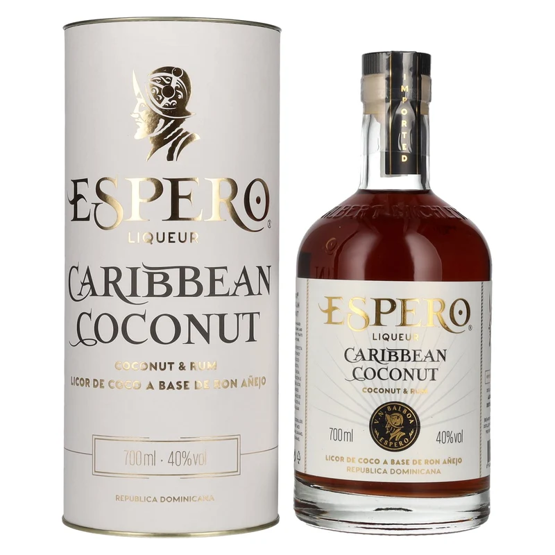 Ron Espero Caribbean Coconut & Rum Liqueur 40% Vol. 0,7l in Geschenkbox