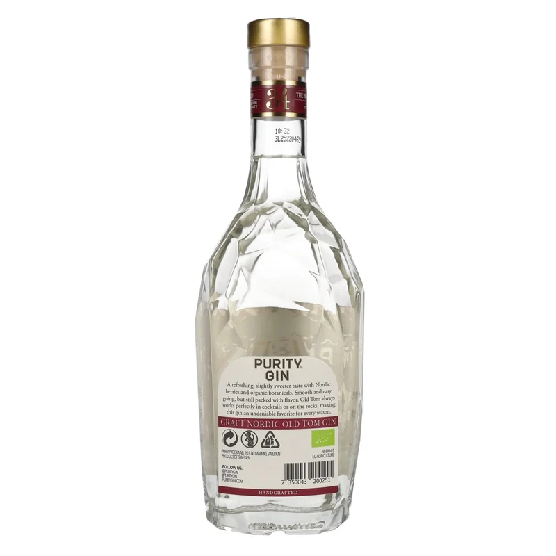 Purity 34 CRAFT NORDIC OLD TOM Organic Gin 43% Vol. 0,7l