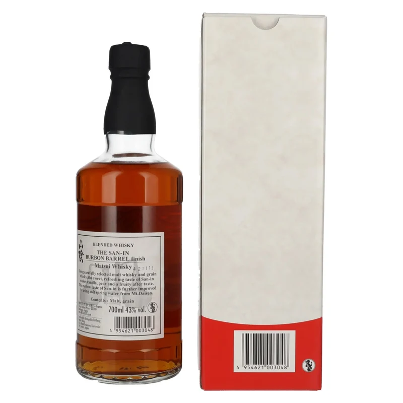 Matsui Whisky THE SAN-IN Blended Japanese Whisky ex-BOURBON BARREL 43% Vol. 0,7l in Geschenkbox
