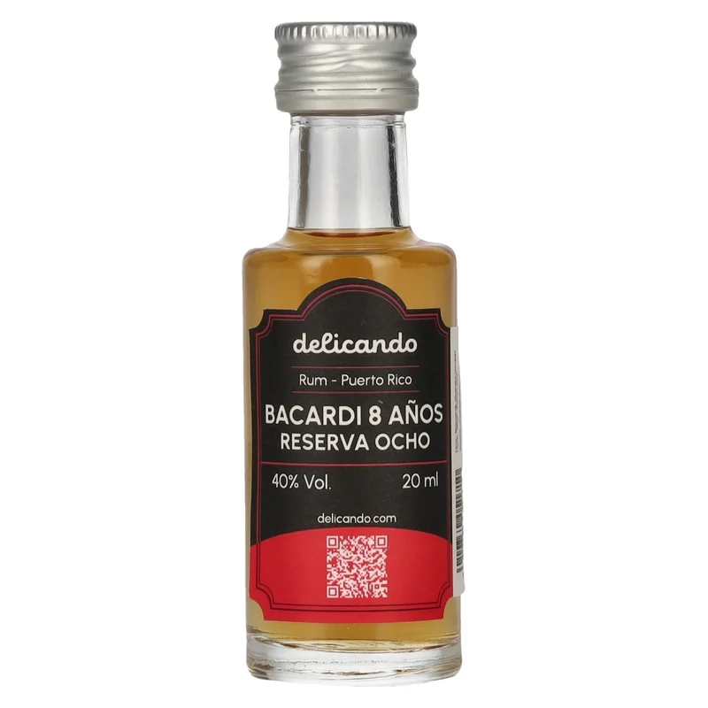 Bacardi 8 Años RESERVA OCHO Rare Gold Rum 40% Vol. 0,02l