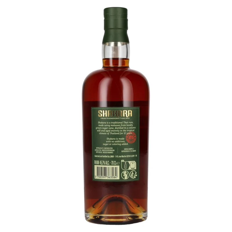 SHAKARA 12 Years Old Thailand Rum 45,7% Vol. 0,7l