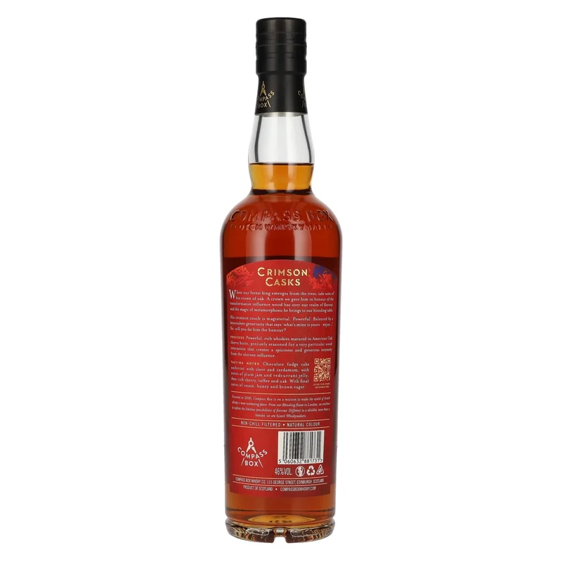 Compass Box CRIMSON CASKS Blended Scotch Whisky 46% Vol. 0,7l