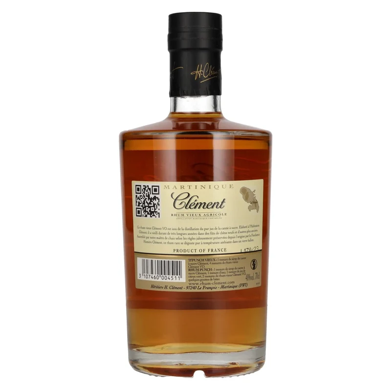 Clément Rhum Vieux Agricole V.O. Martinique 40% Vol. 0,7l Black Label