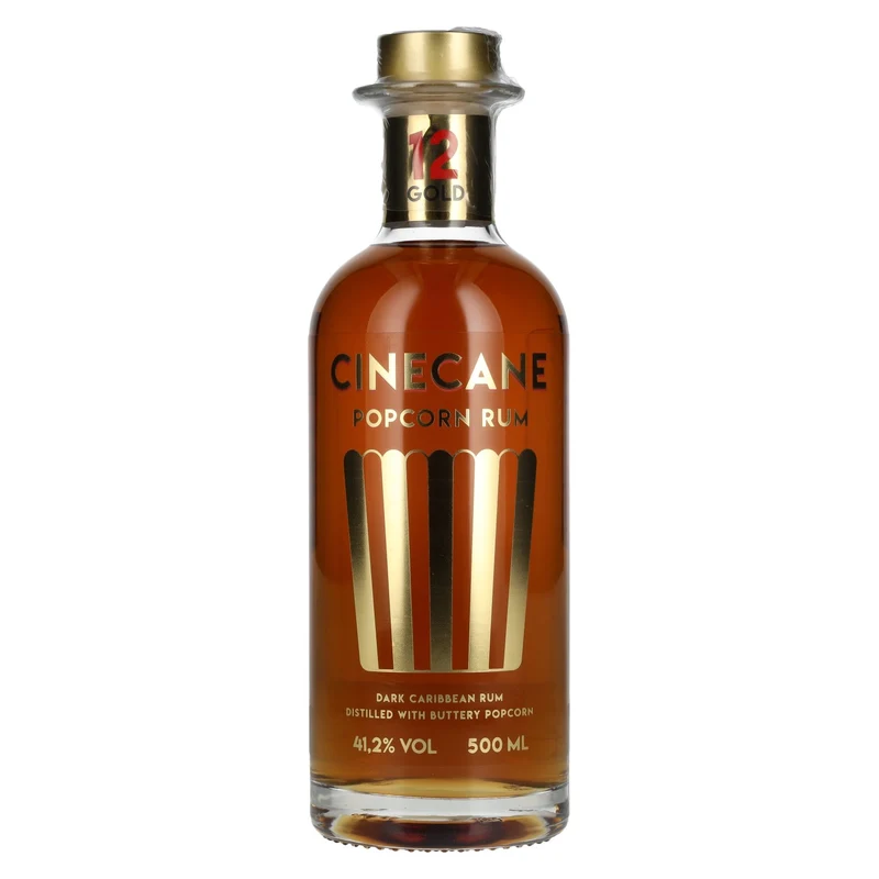Cinecane 12 Gold POPCORN Rum 41,2% Vol. 0,5l