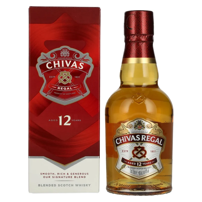 Chivas Regal 12 Years Old Blended Scotch Whisky 40% Vol. 0,35l in Geschenkbox